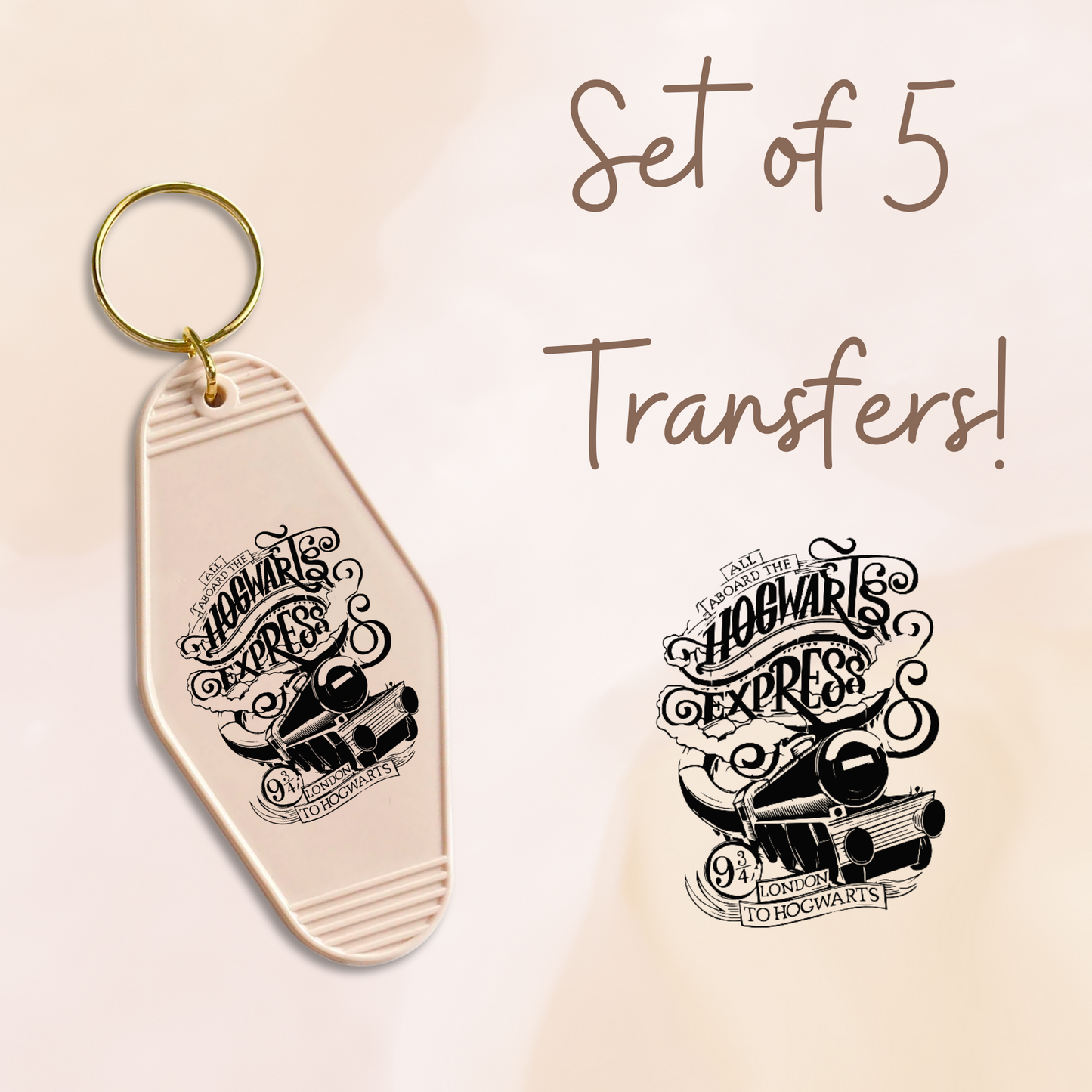 HP Train MOTEL KEYCHAIN Transfer