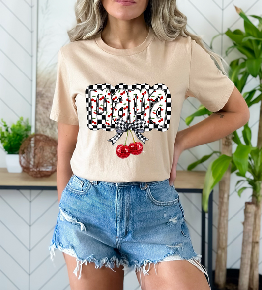 Mama Cherries DTF TRANSFER