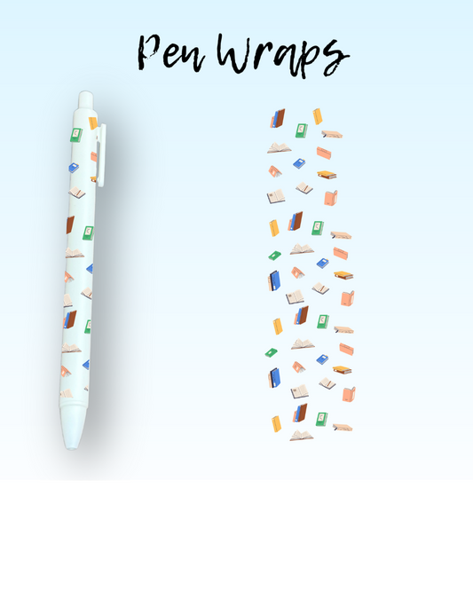 Books Wrap For Ballpoint Pen UV DTF
