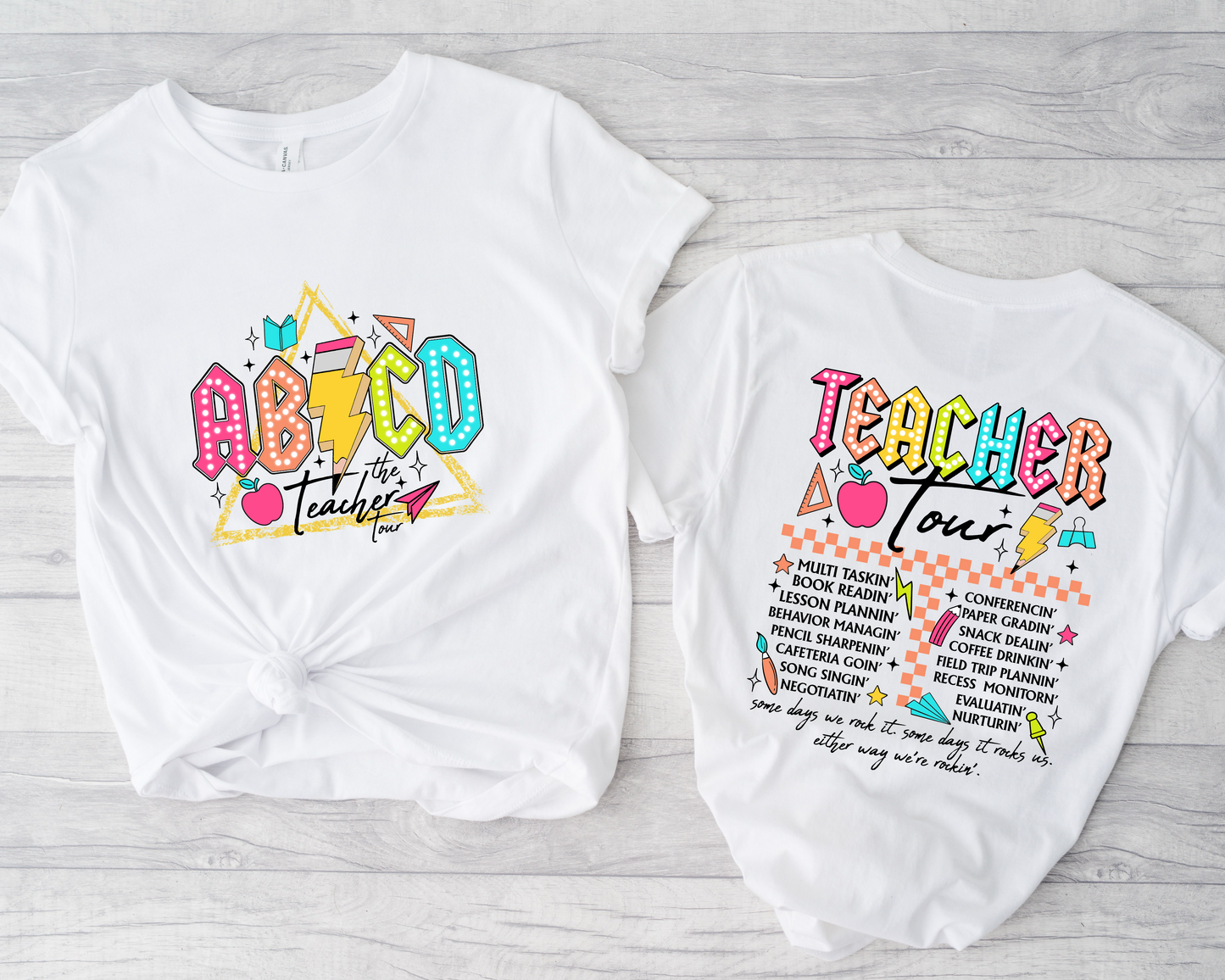 ABCD Teacher Tour DTF SET