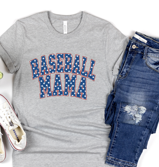Baseball Mama Blue & White DTF Transfer
