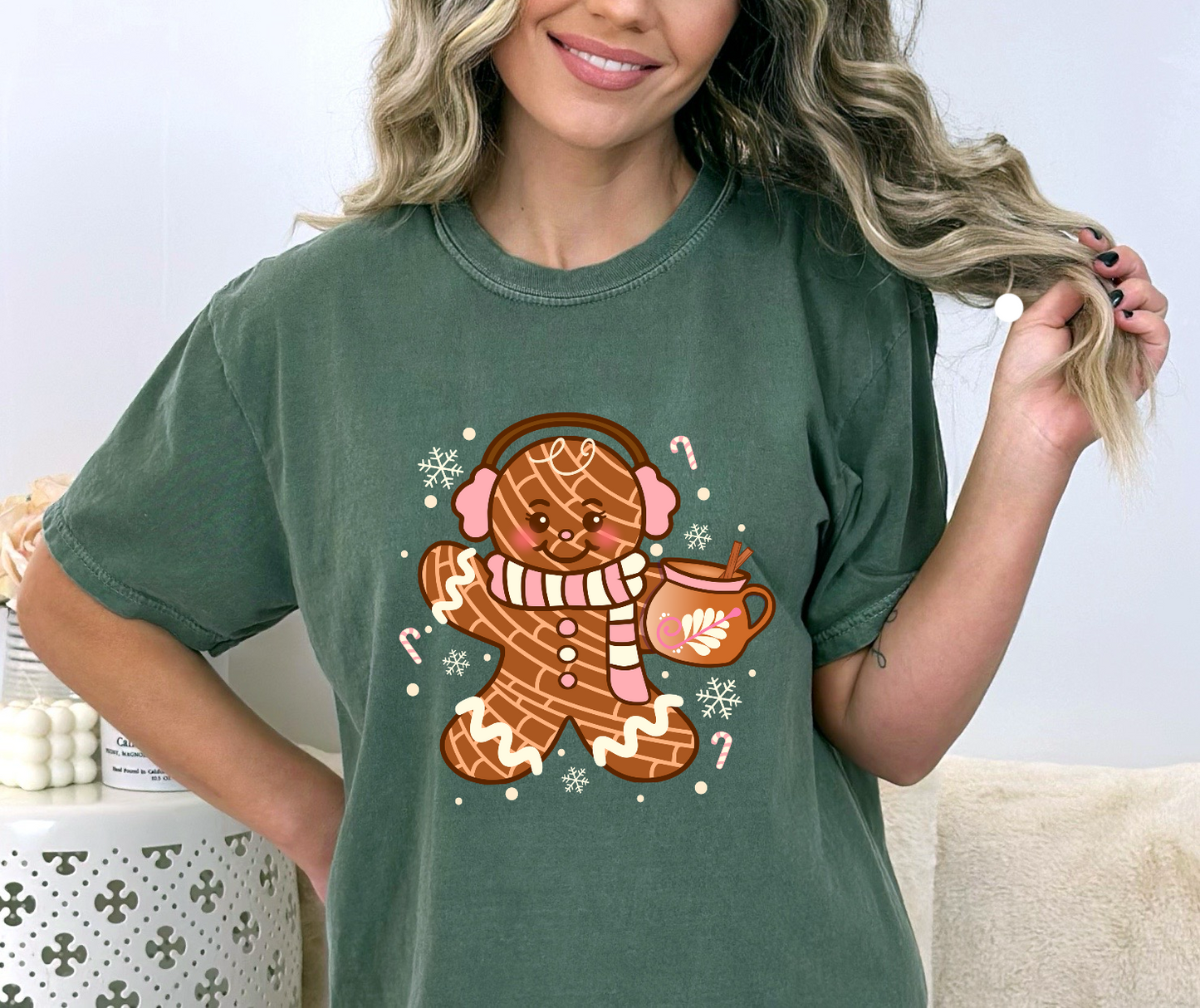 Snowing Gingerbread DTF Transfer