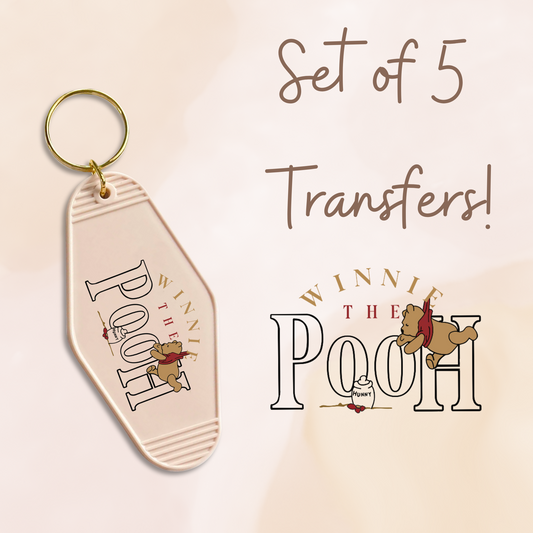 The Bear MOTEL KEYCHAIN Transfer