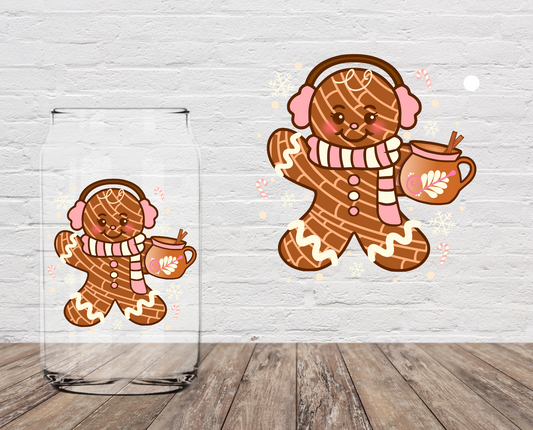 GOOD Snowing Gingerbread 4" UV DTF