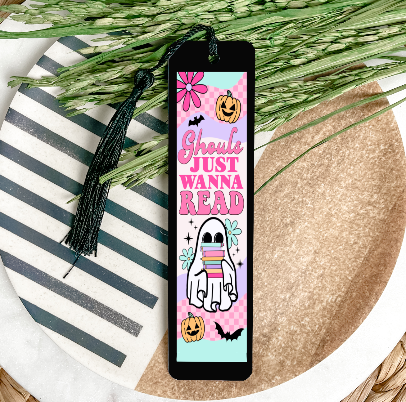 GOOD Ghouls Just Wanna Read UV DTF Bookmark DOUBLE SIDED