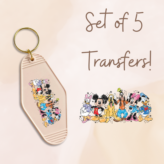 Magical Drawn Friends MOTEL KEYCHAIN Transfer