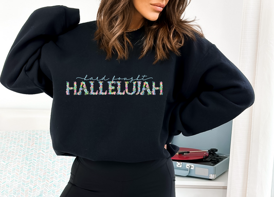 Blue Hard Fought Floral DTF TRANSFER