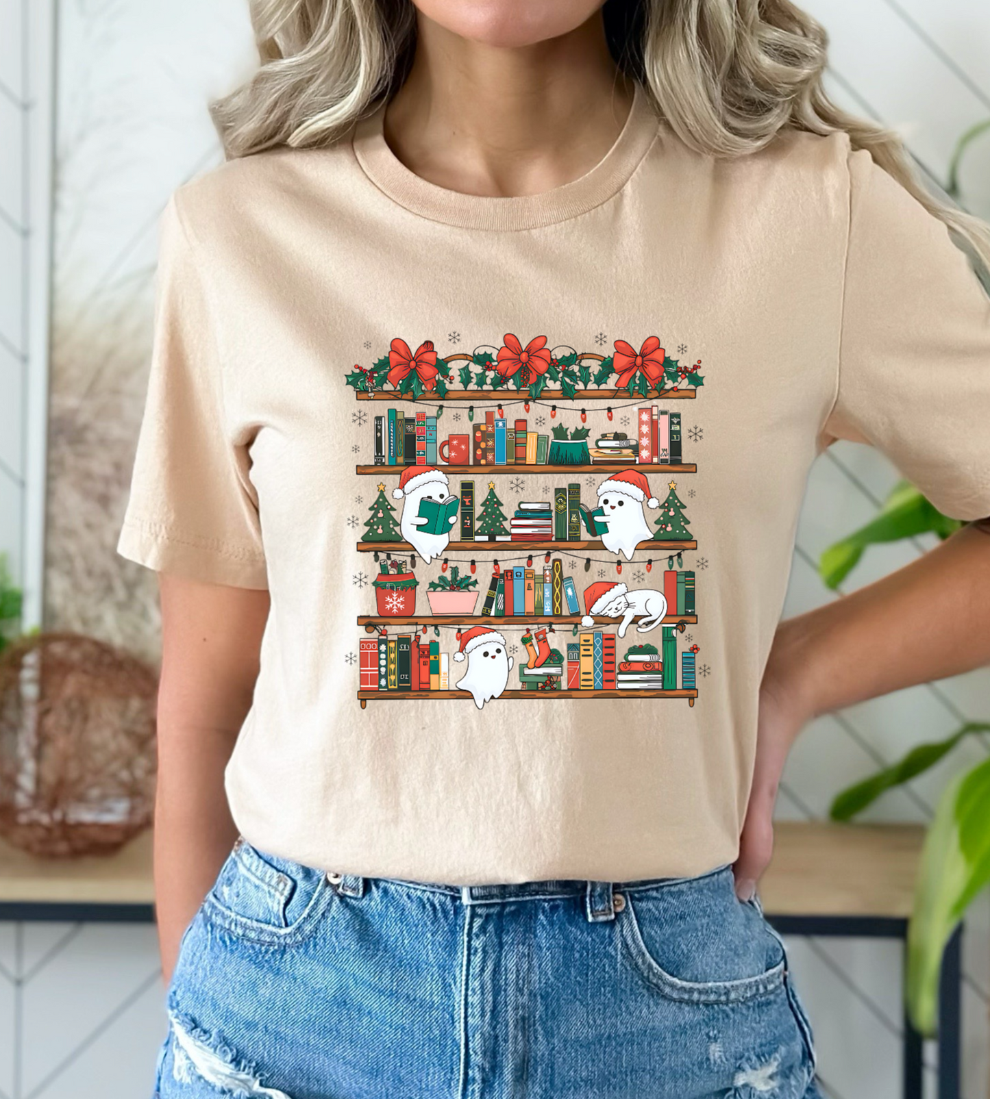 GOOD A Christmas Ghost Library DTF Transfer