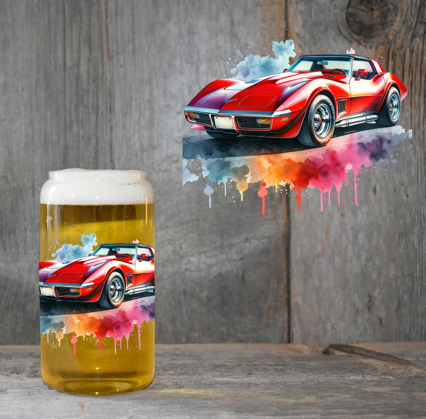 Red Vette 4" UV DTF