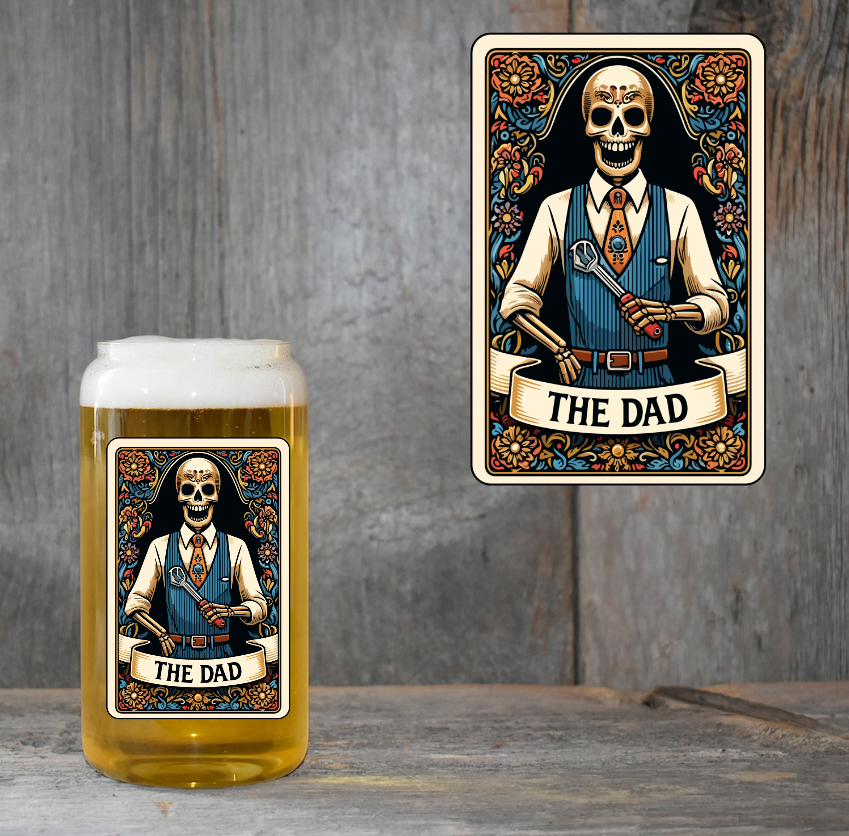The Dad Tarot Card 4" UV DTF