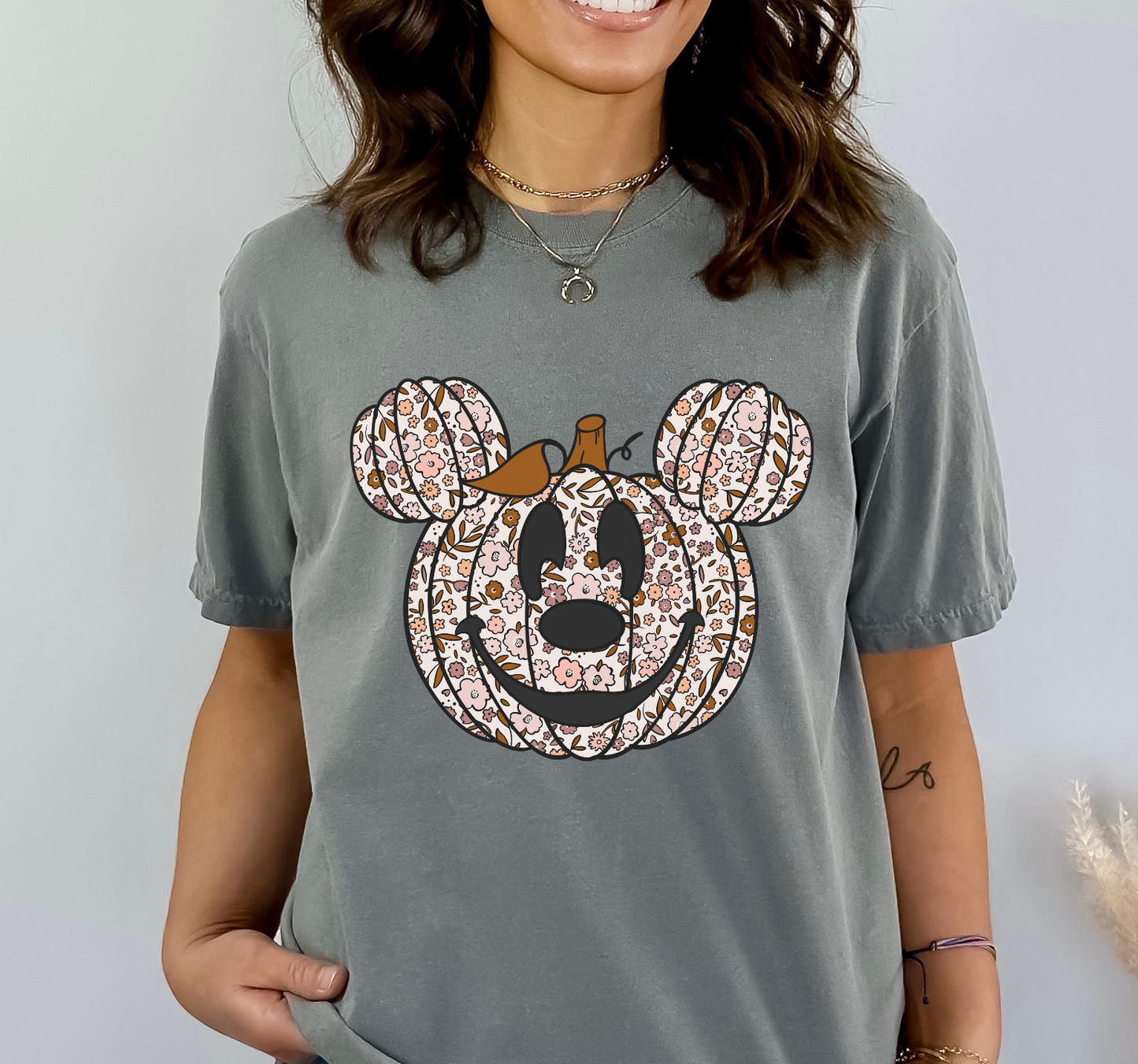 Floral Pumpkin Ears DTF