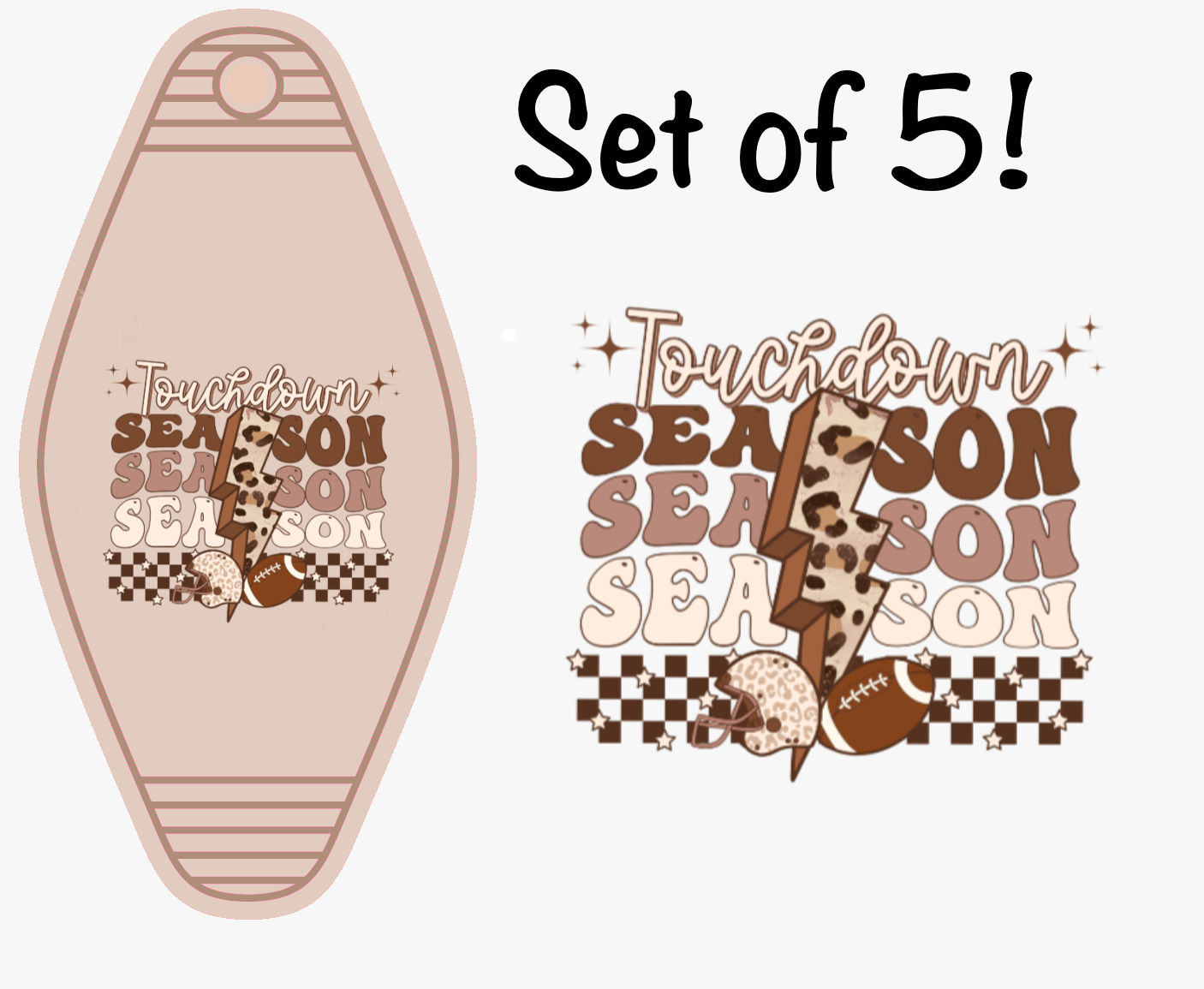 Touchdown Season 3x LAST CHANCE UV (MOTEL KEYCHAIN)