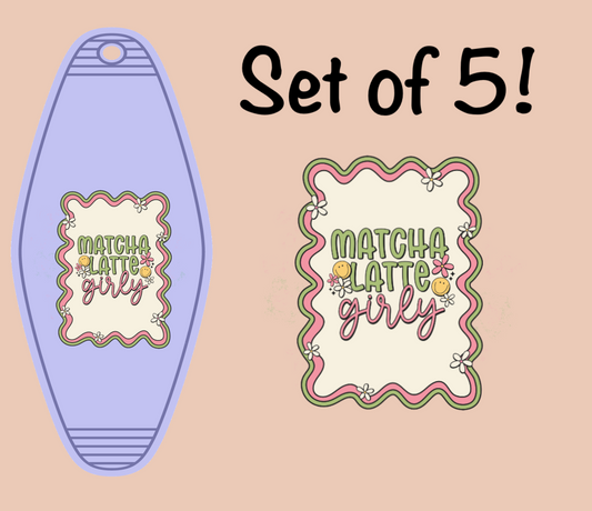 Matcha Latte Girly UV (MOTEL KEYCHAIN)