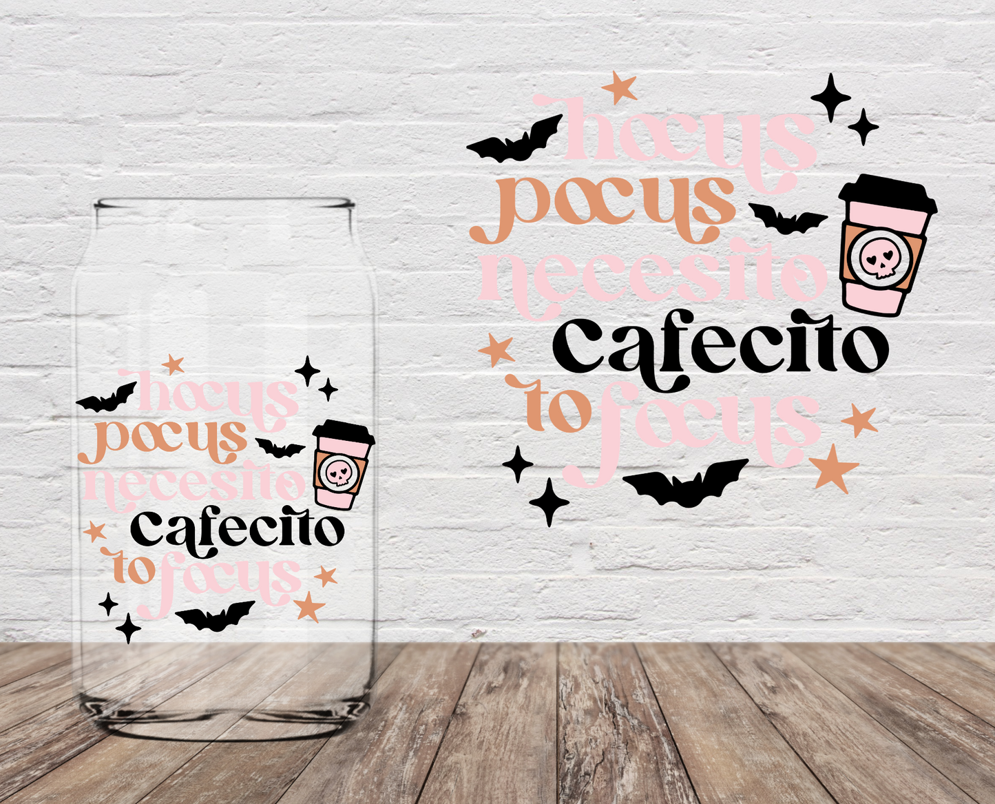 Necesito Cafecito To Focus 4" UV DTF