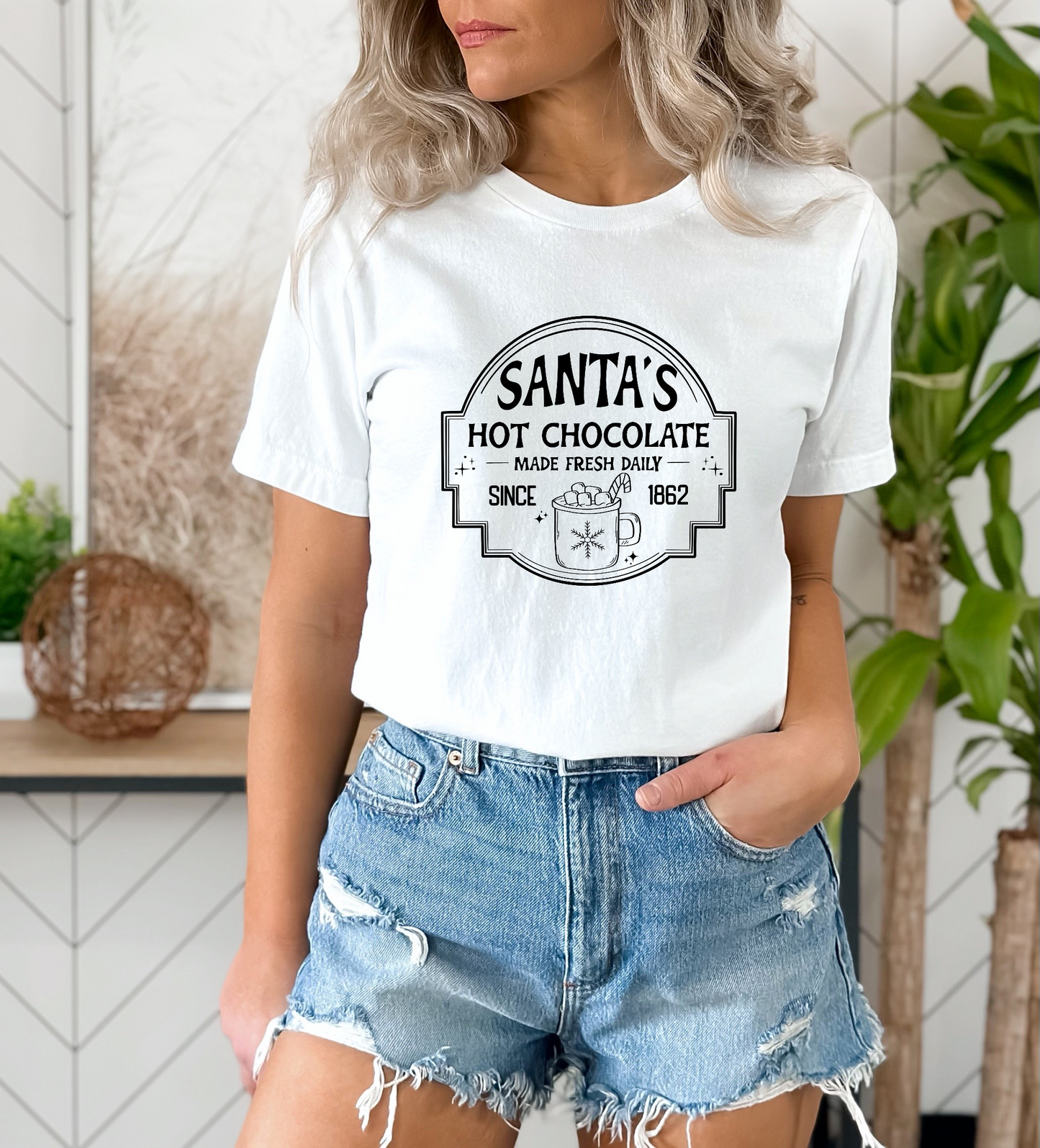 GOOD Santa's Hot Chocolate Screen Print Transfer