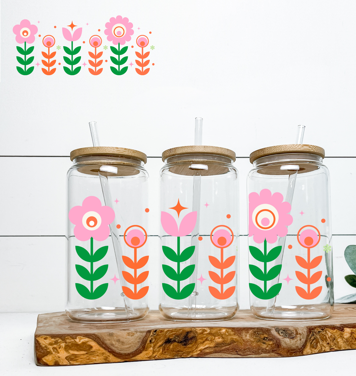 Six Flowers UV DTF