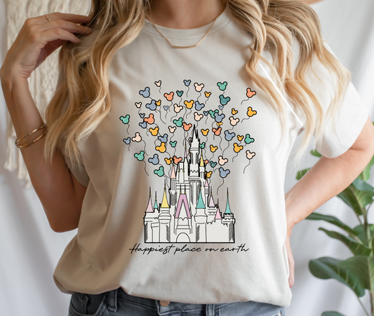 Happiest Place On Earth Balloons DTF