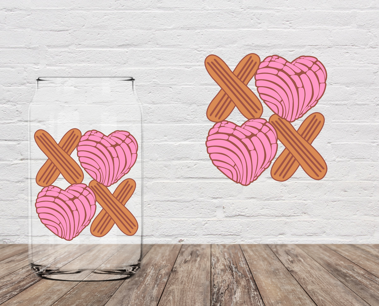 XOXO Churro & Concha 4" UV DTF