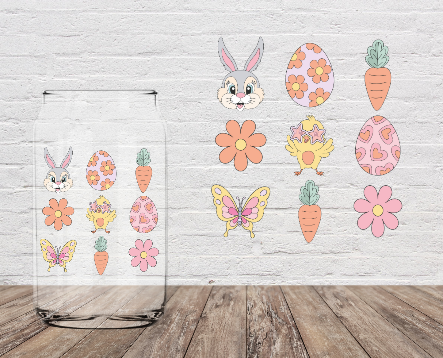 Pastel Easter Things 4" UV DTF