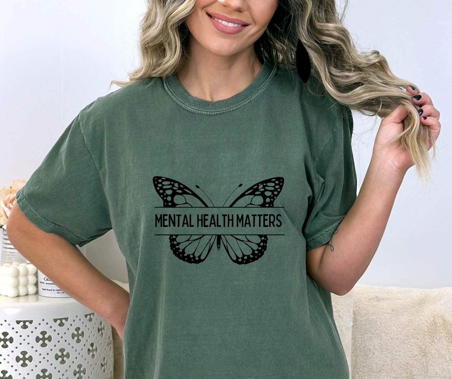 Mental Health Matters Butterfly Screen Print Transfer