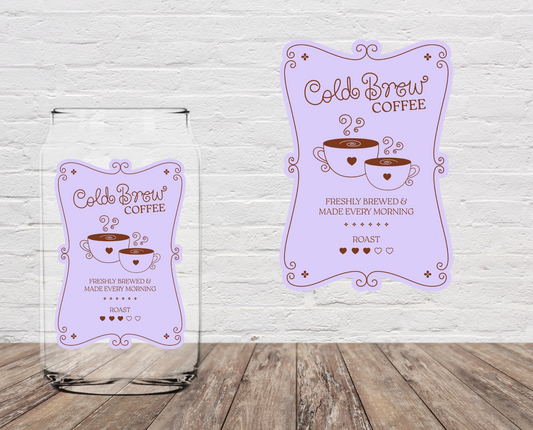 The Freshly Brewed Coffee 4" UV DTF