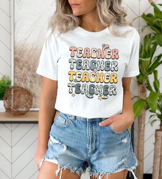 Teacher Stacked DTF Transfer