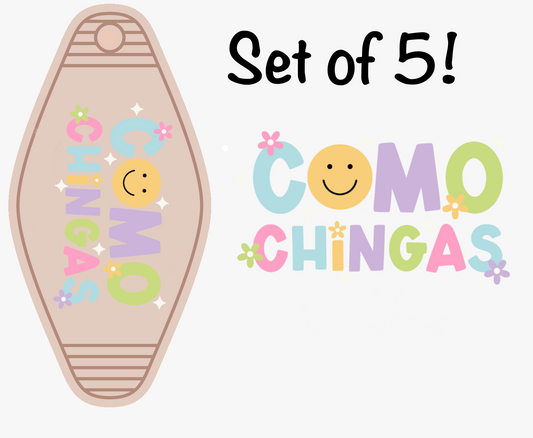 Como Chingas UV (MOTEL KEYCHAIN)