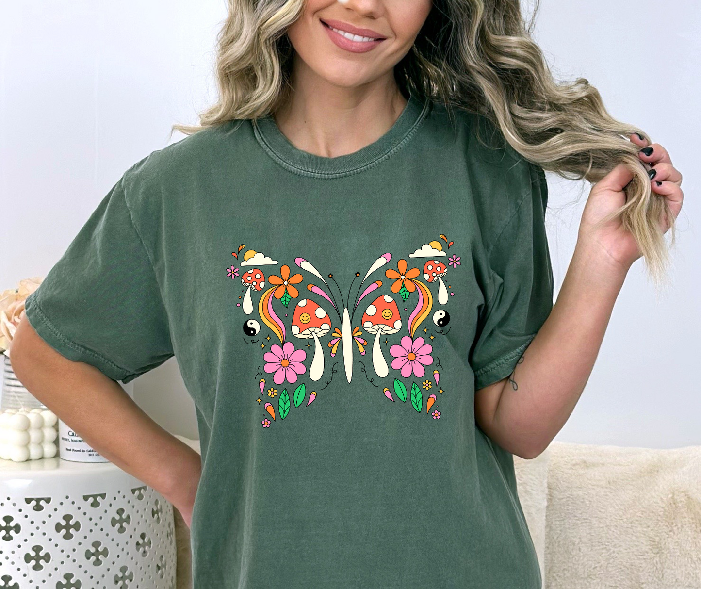 Mushroom Butterfly DTF