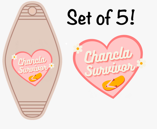 Chancla Survivor UV (MOTEL KEYCHAIN)