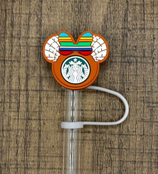 Concha Cultural Ears Silicone Straw Topper