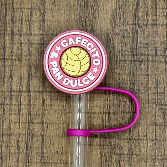 Cafecito Y Pan Dulce Silicone Straw Topper