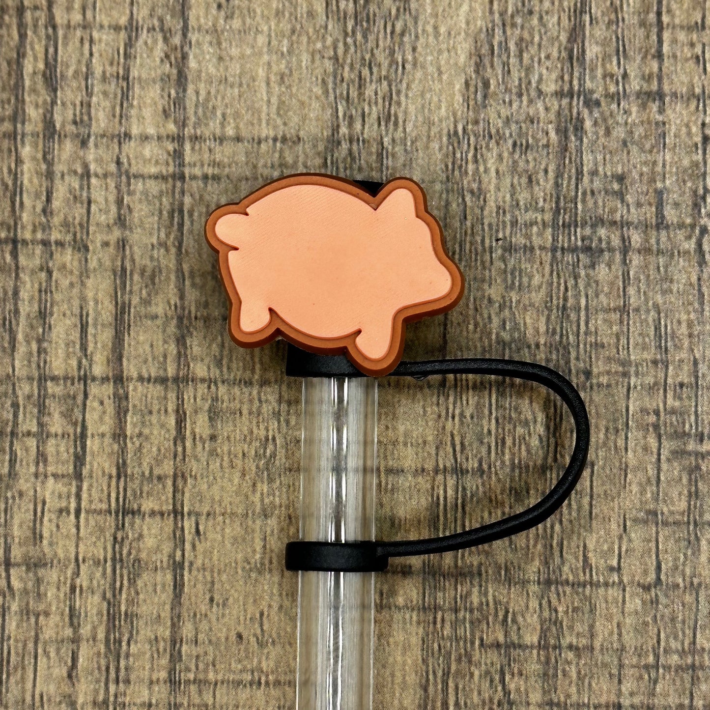 Mexican Cochinito Bread Silicone Straw Topper