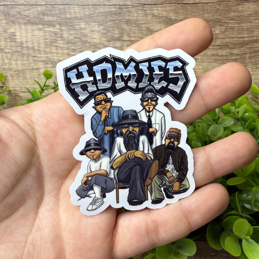 Homies Men Vinyl Sticker