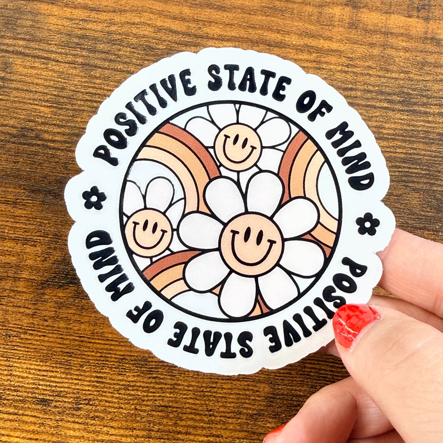 Positive State of Mind Clear Vinyl Sticker