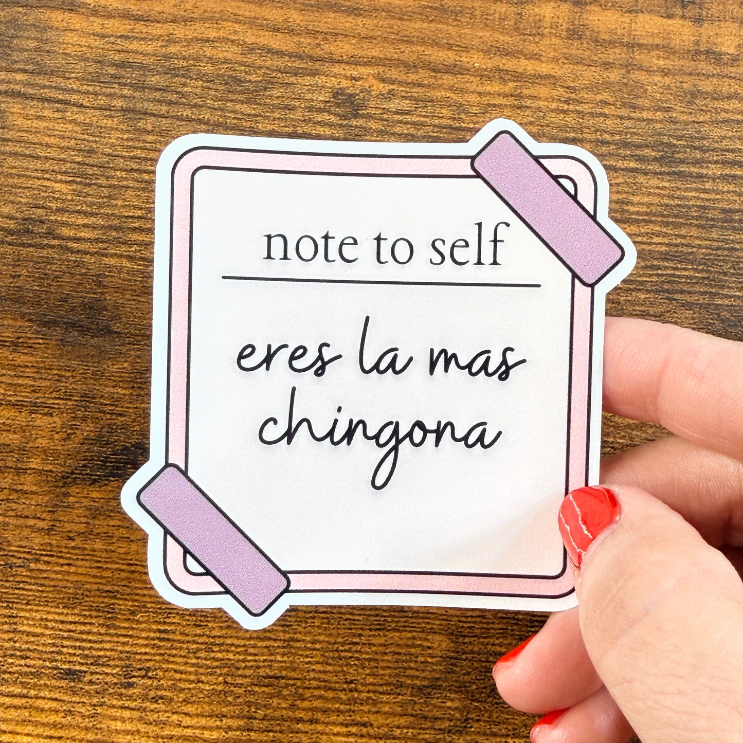 Eres La Mas Chingona Clear Vinyl Sticker 3”