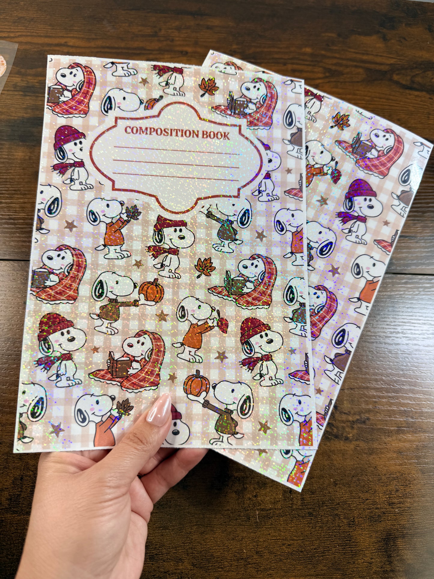 Fall Snoop Holographic Notebook Cover
