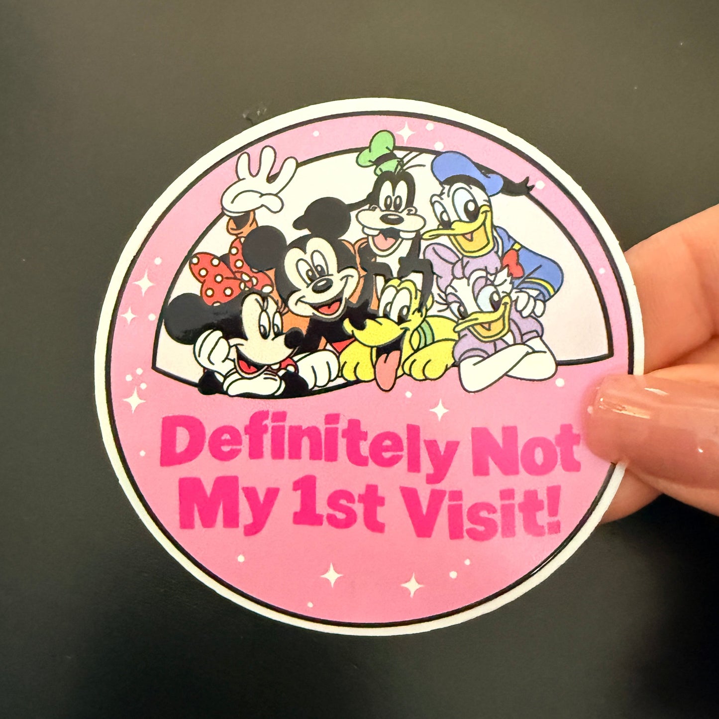 Definitely Not My 1st Visit White Vinyl Sticker