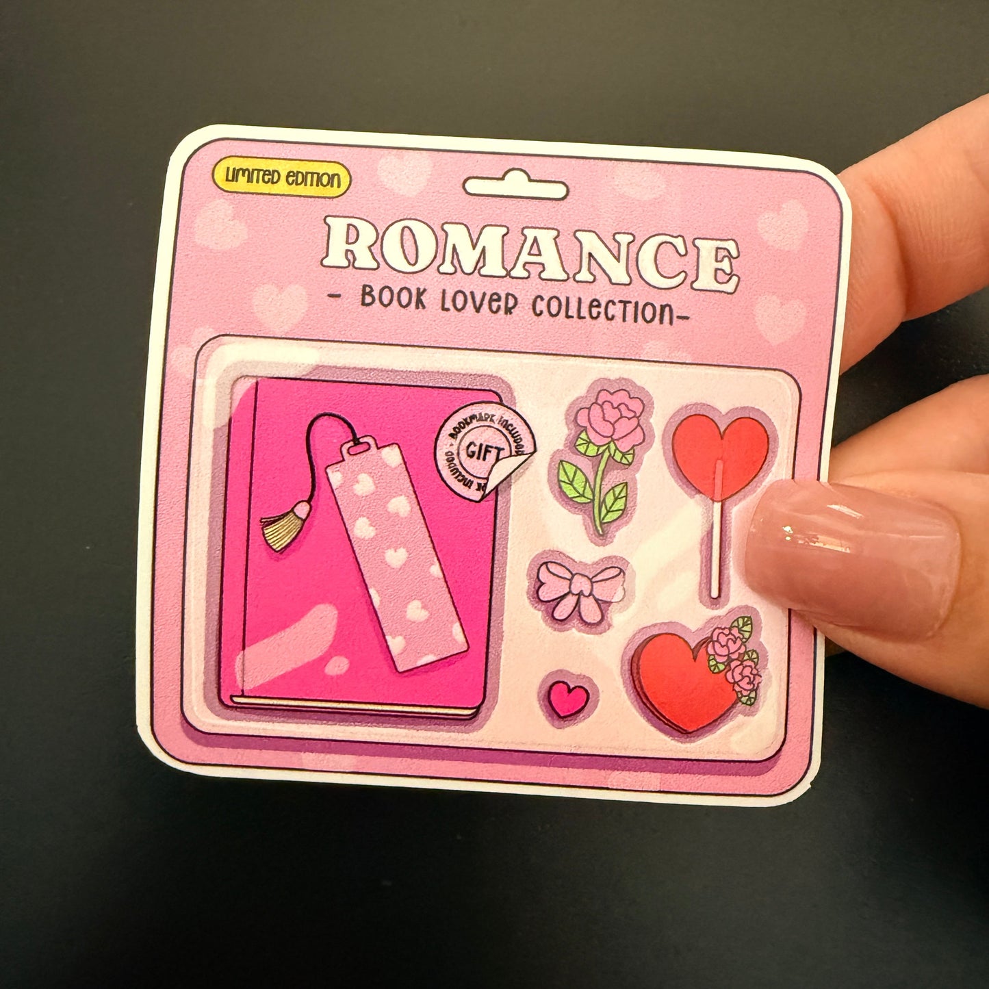 Romance Collection Ticket White Vinyl Sticker 2.5"