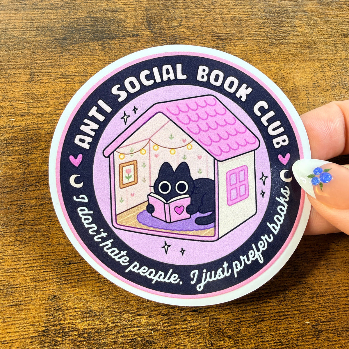Anti Social Book Club Cat House Vinyl Stickers