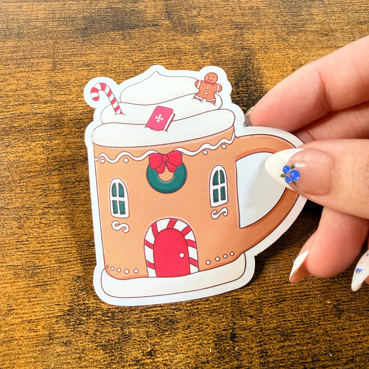 Christmas Mug White Vinyl Stickers