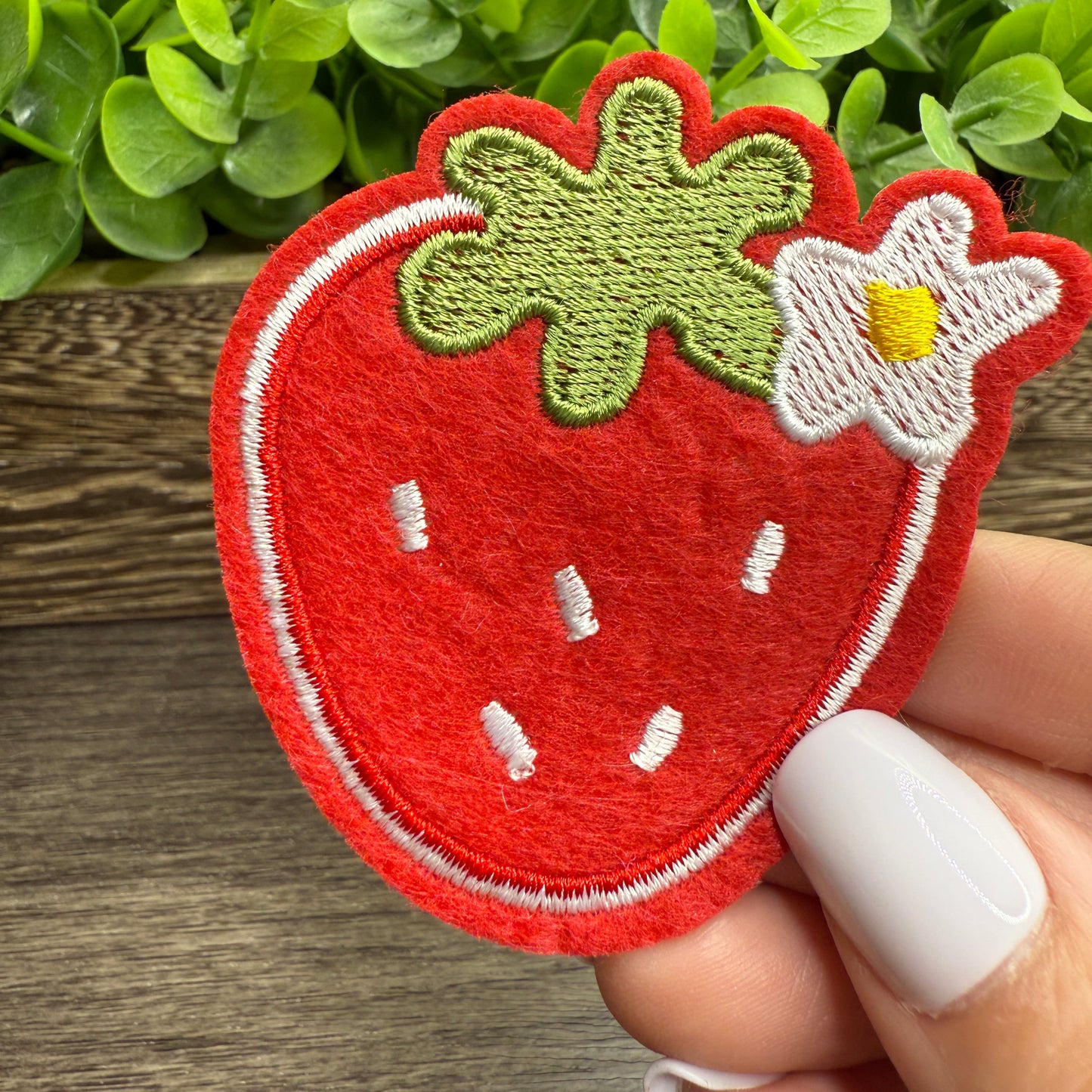 Strawberry Embroidered/Felt Hat Patches