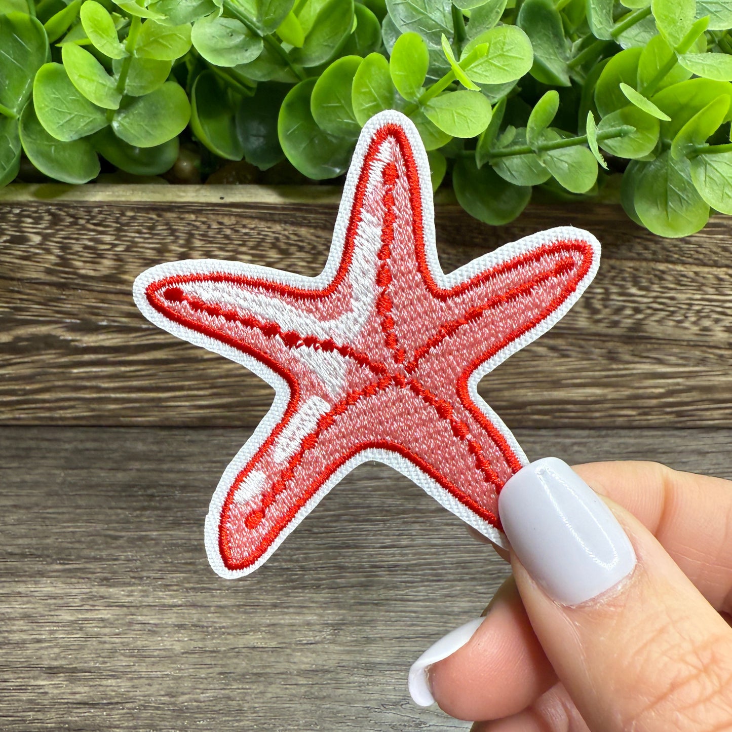 Starfish Embroidered Hat Patches