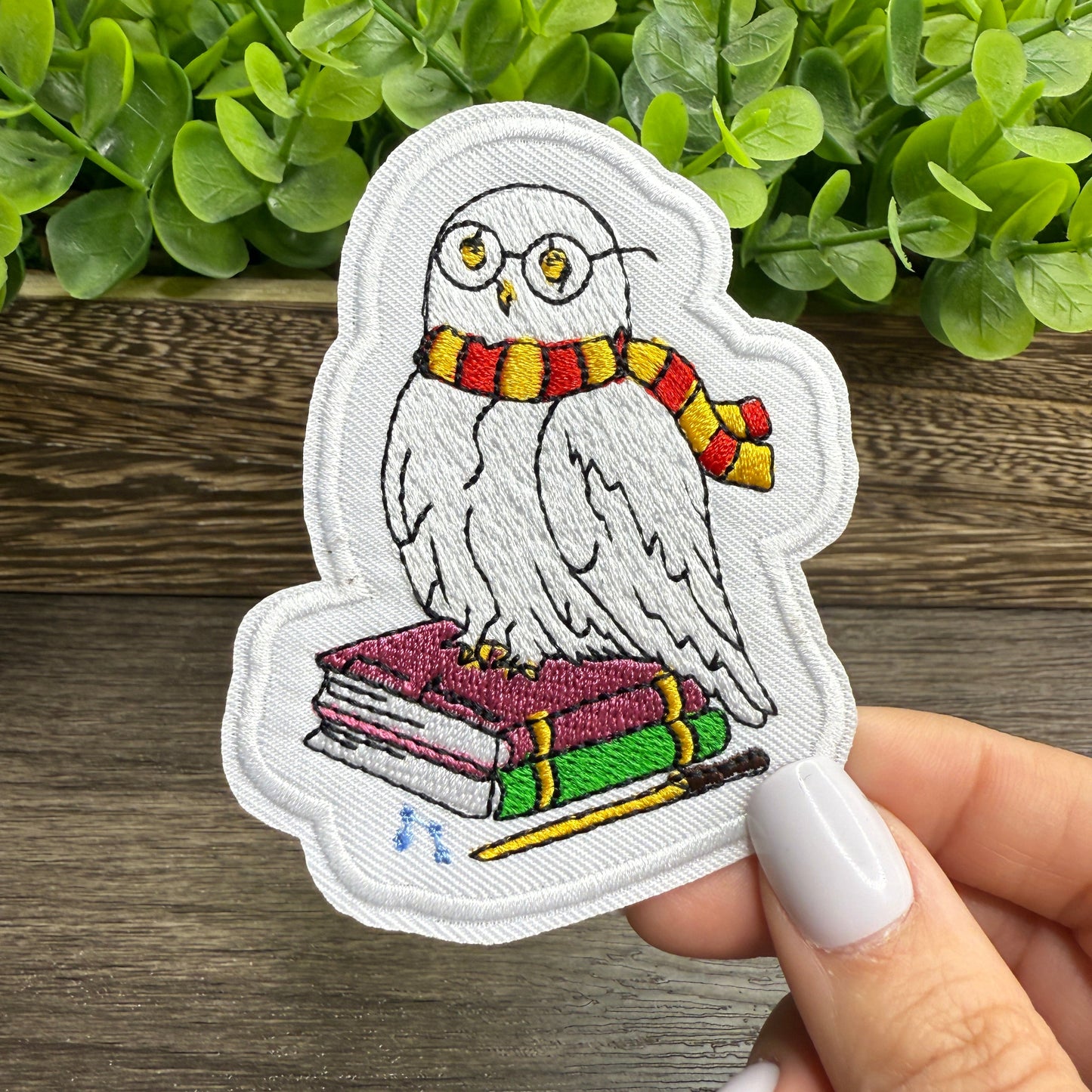 Wizard Owl Embroidered Hat Patches
