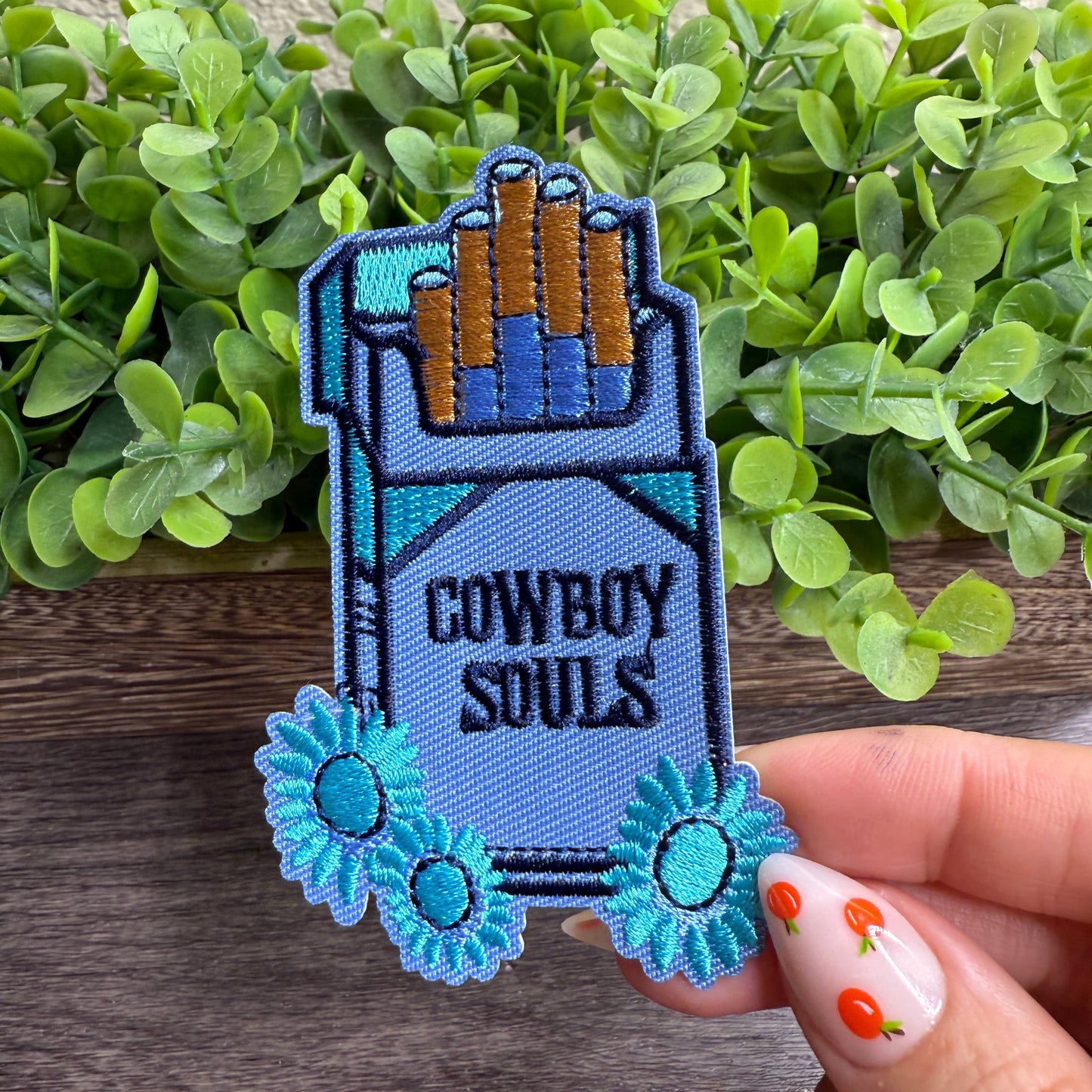Cowboy Souls Embroidered Hat Patches