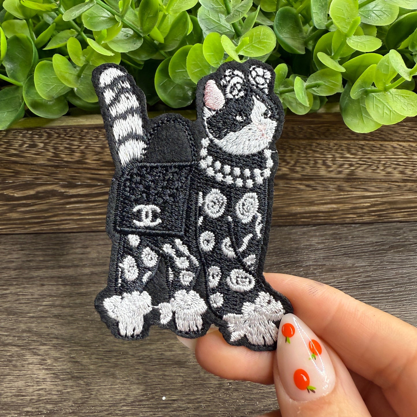 Fancy Cat Embroidered Small Patches