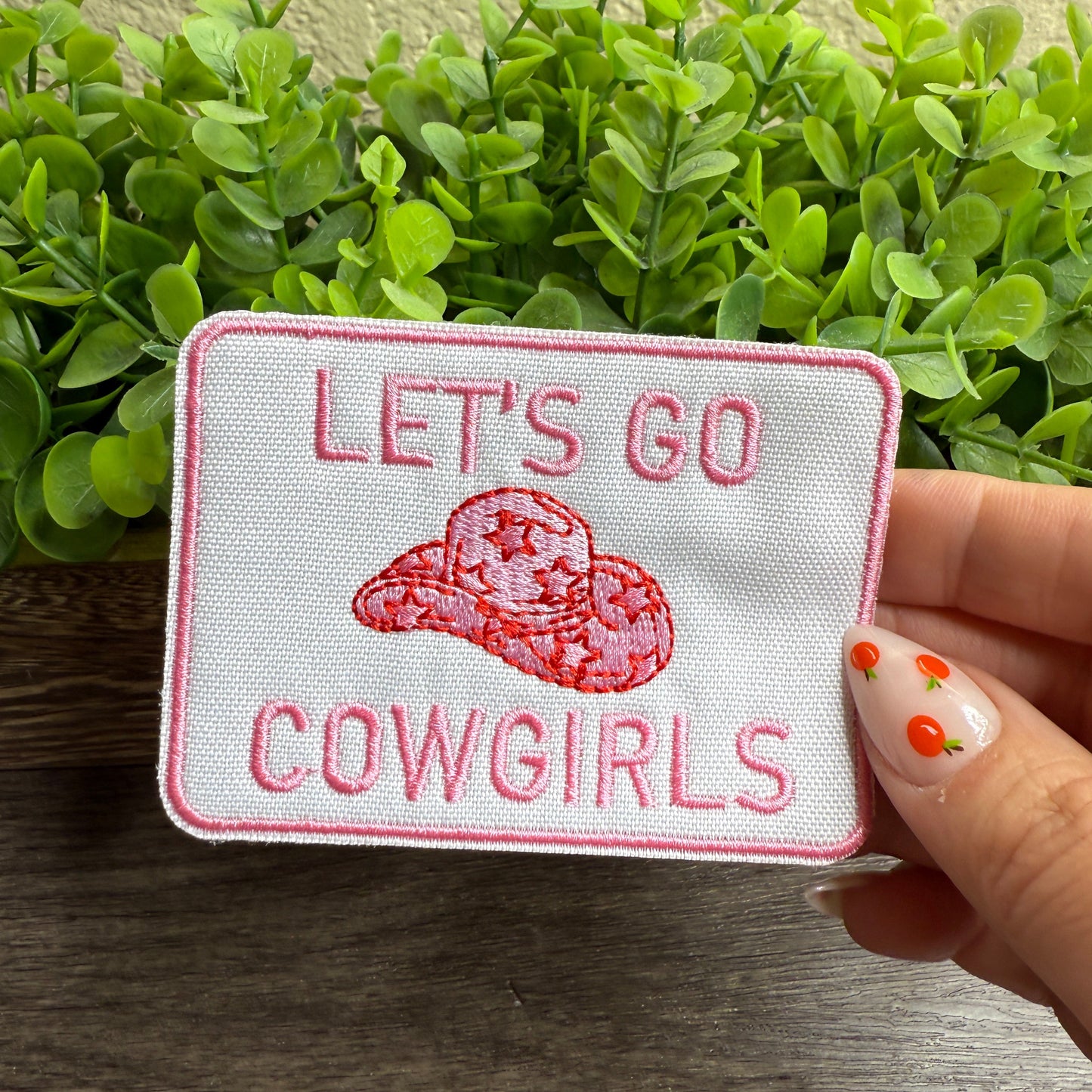 Let’s Go Cowgirls Embroidered Small Patches