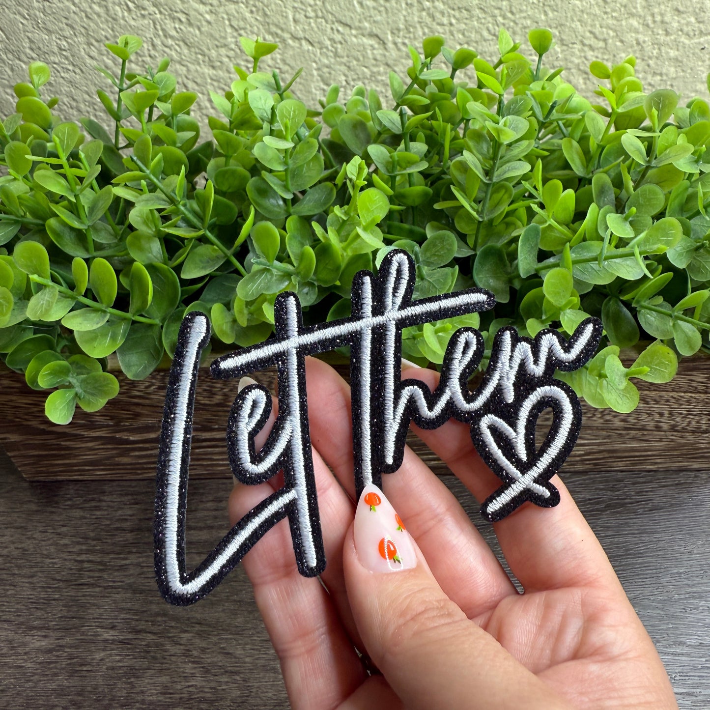 Let Them Embroidered Small Patches