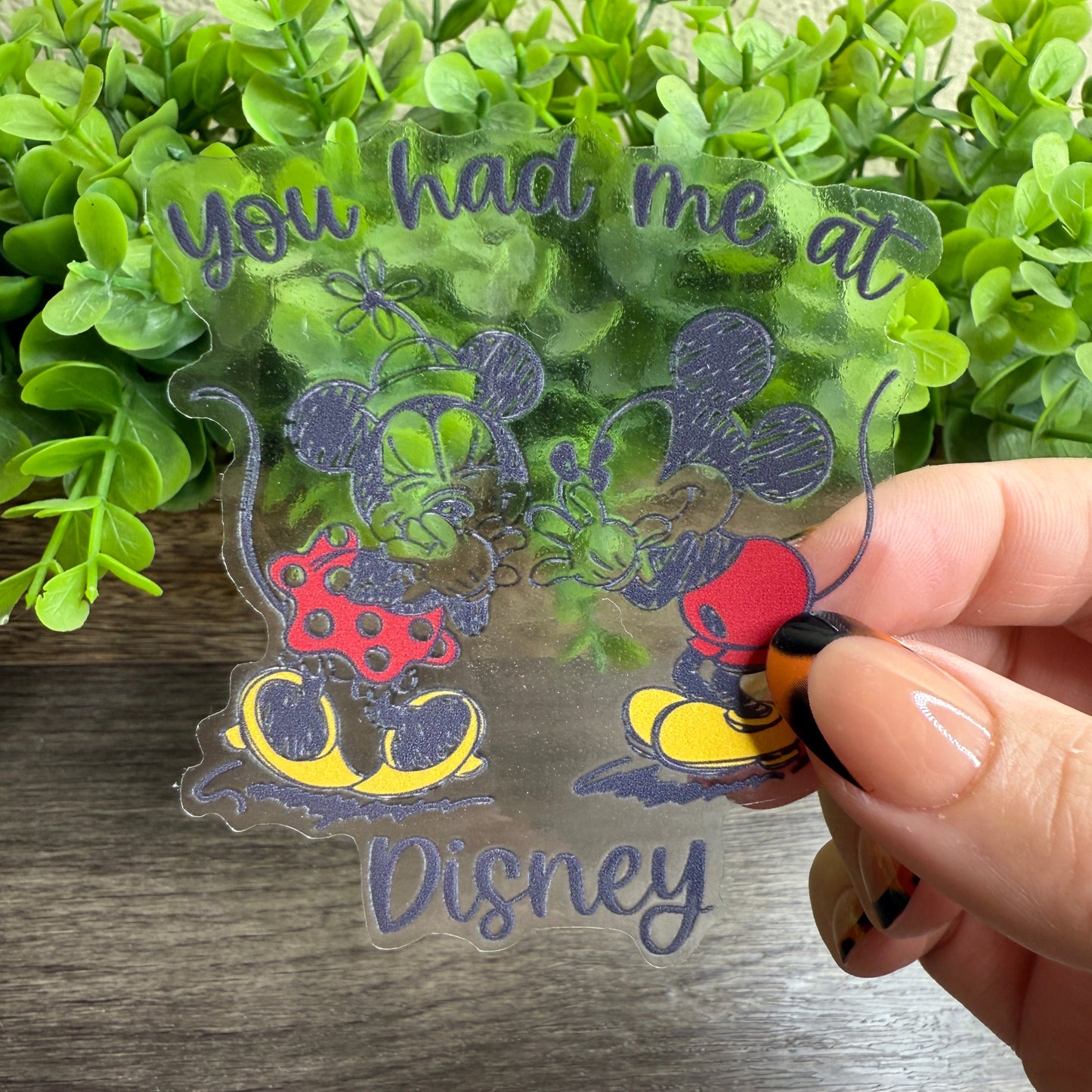 You Had Me At Magical Clear Vinyl Sticker 3"