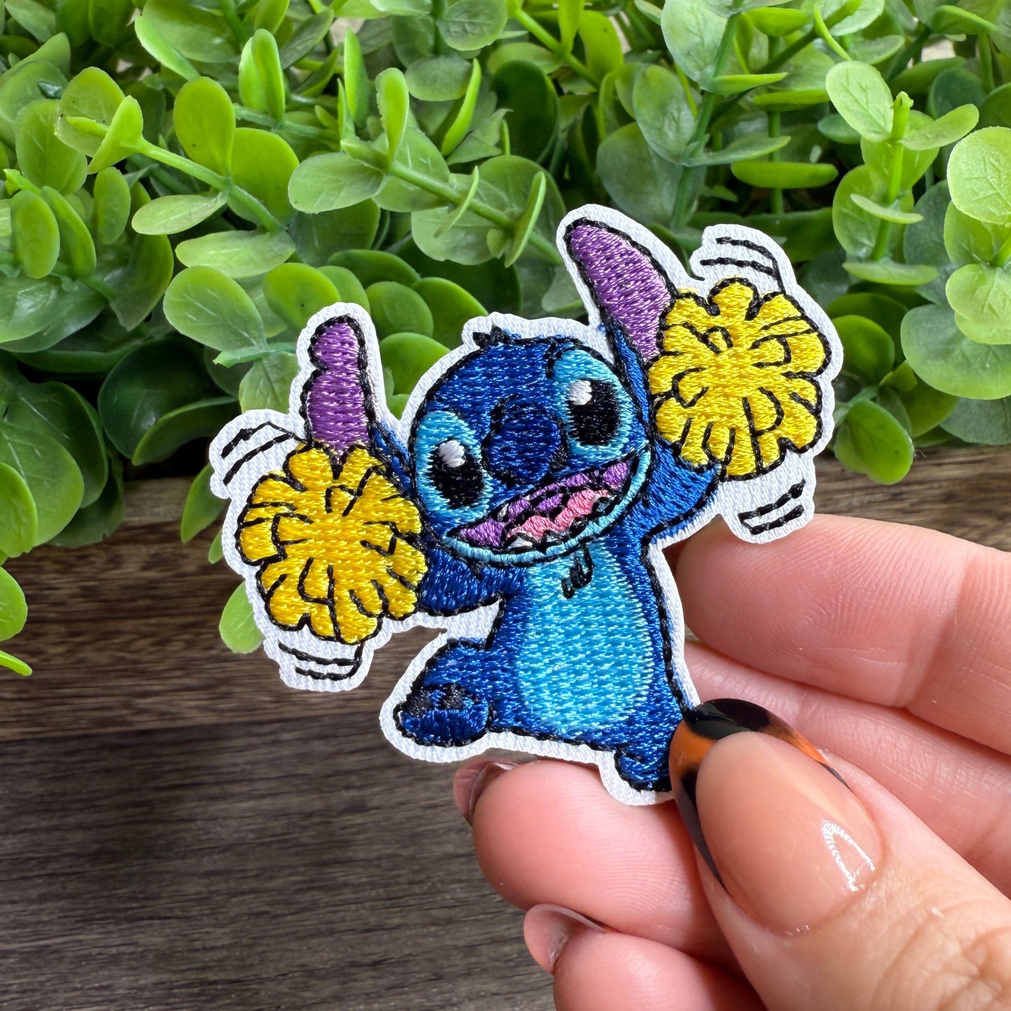 Alien Cheerleader Embroidered Small Patches