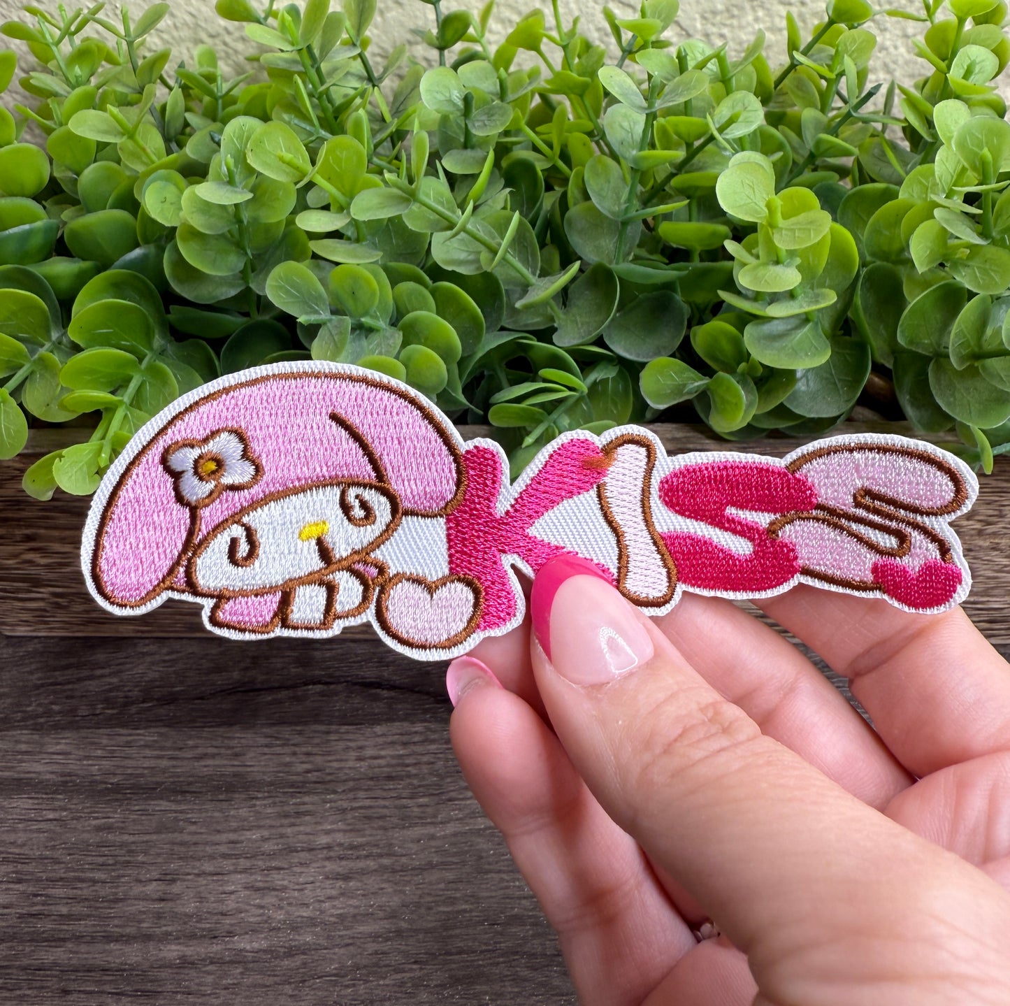 Kiss Embroidered Small Patches